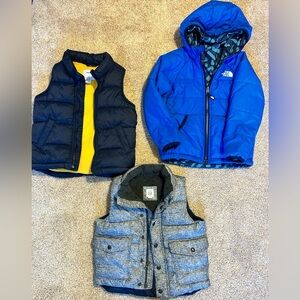 Lot of toddler size 4T fall/winter clothes in very good used condition.